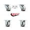 Service Caster 3.25 Inch Semi Steel Caster Set with Roller Bearings 2 Swivel Lock 2 Rigid SCC SCC-30CS3420-SSR-BSL-2-R-2 - alternate 3